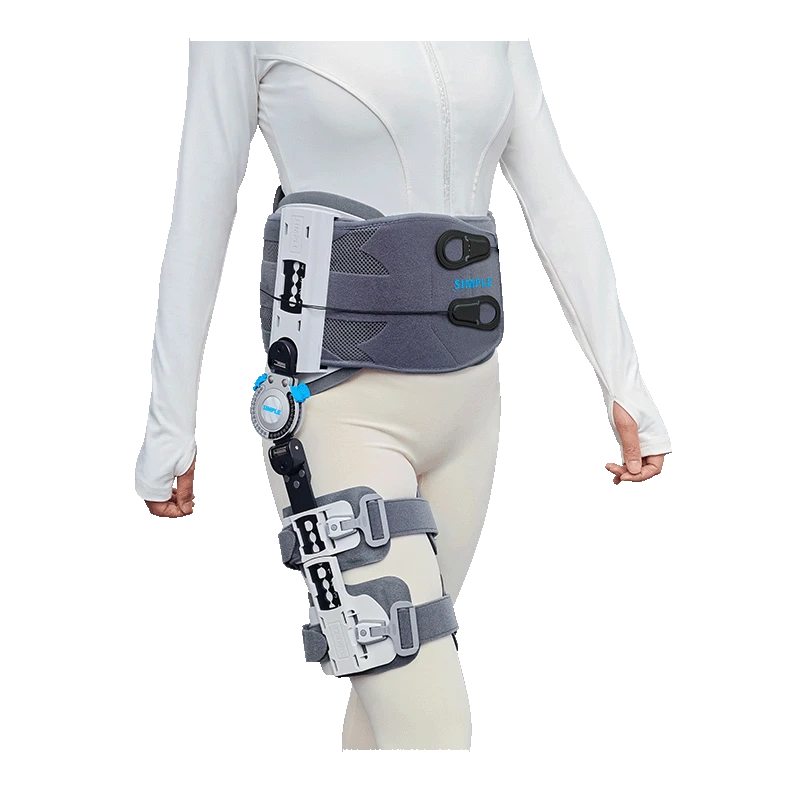 SIMPLE Hip Brace N3 colocado en la cintura y el muslo